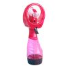 Mini Handheld Spray Fan Portable Water Spray Mist Fan Desk Humidification Cooling Sprayer For Outdoor Camping Hiking Air Cooler - Pink