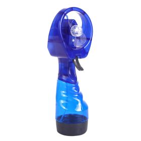 Mini Handheld Spray Fan Portable Water Spray Mist Fan Desk Humidification Cooling Sprayer For Outdoor Camping Hiking Air Cooler - Blue