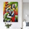 Hand Painted Oil Paintings Hand Painted Wall Art Abstract Modern Figure Picasso Girl Lady Nude Living Room Hallway Luxurious Decorative Painting - 90X