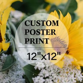 Upload Your Photo Image Custom Personalized Photo to Poster Printing Home Decor Wall Art Prints - 12*12