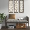 Two-tone Geometric 3-piece Wood Wall Decor Set - as Pic