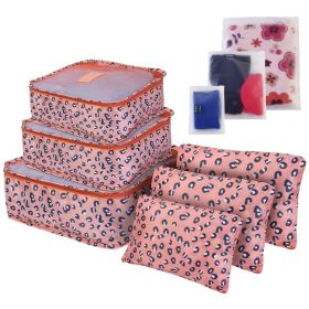 9Pcs Clothes Storage Bags Water-Resistant Travel Luggage Organizer Clothing Packing Cubes - Leopard