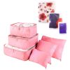 9Pcs Clothes Storage Bags Water-Resistant Travel Luggage Organizer Clothing Packing Cubes - Pink