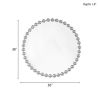 Beaded Round Wall Mirror 36"D - as Pic