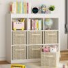 6 Pack Fabric Storage Cubes with Handle, Foldable 11 Inch Cube Storage Bins, Storage Baskets for Shelves, Storage Boxes for Organizing Closet Bins - 1