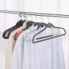 Non Slip Velvet Clothing Hangers, 100 Pack - Gray