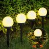 2/4/8pcs Led Solar Garden Light Solar Lamp Outdoor Waterproof Lawn Light Pathway Landscape Lamp For Home Yard Driveway Lawn Park - Warm light - 8pcs