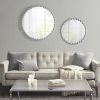 Beaded Round Wall Mirror 36"D - as Pic