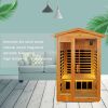 Two person Far infrared old fir outdoor sauna room - as Pic