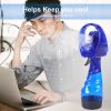 Mini Handheld Spray Fan Portable Water Spray Mist Fan Desk Humidification Cooling Sprayer For Outdoor Camping Hiking Air Cooler - Black