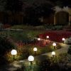 2/4/8pcs Led Solar Garden Light Solar Lamp Outdoor Waterproof Lawn Light Pathway Landscape Lamp For Home Yard Driveway Lawn Park - White light - 8pcs