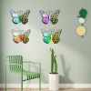 1pc/4pcs, Metal Butterfly Wall Art Decor, 3D Outdoor Sculpture Iron Outdoor Hanging Decor Ornaments, Metal Hand-made Butterfly Wall Art, Fence Decorat