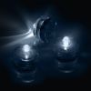 3Pcs Submersible LED Tea Lights Waterproof Candle Lights Battery Operated Decor Lamp - White