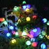 8 Modes Solar String Lights Outdoor LED Crystal Globe Light Waterproof Fairy Lights Garlands For Christmas Party Outdoor Decor - Corlorful - 6.5M 8 Mo