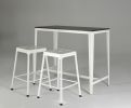 Counter Stool Metal White Powder Coating, Set of 2 - as Pic