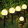 2/4/8pcs Led Solar Garden Light Solar Lamp Outdoor Waterproof Lawn Light Pathway Landscape Lamp For Home Yard Driveway Lawn Park - White light - 8pcs