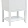 20" Bathroom Vanity with Sink, Bathroom Cabinet with Soft Closing Door, Storage Rack and Open Shelf - White