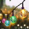 8 Modes Solar String Lights Outdoor LED Crystal Globe Light Waterproof Fairy Lights Garlands For Christmas Party Outdoor Decor - Corlorful - 5M 2 Mode