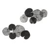 Multi-colored Lily Pad Leaves 2-piece Metal Wall Decor Set - as Pic