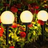 2/4/8pcs Led Solar Garden Light Solar Lamp Outdoor Waterproof Lawn Light Pathway Landscape Lamp For Home Yard Driveway Lawn Park - Warm light - 8pcs