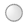 Beaded Round Wall Mirror 27"D - as Pic