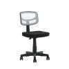 Mesh Task Chair with Plush Padded Seat - White