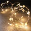 2/5/10m Pearl Wire Copper String Light Christmas Valentine Wedding Decoration for Home Wedding Party Mariage Garland Decoration - Red - 10m