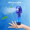 Mini Handheld Spray Fan Portable Water Spray Mist Fan Desk Humidification Cooling Sprayer For Outdoor Camping Hiking Air Cooler - Green