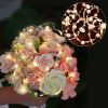 2/5/10m Pearl Wire Copper String Light Christmas Valentine Wedding Decoration for Home Wedding Party Mariage Garland Decoration - Red - 10m