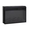 23 inch electric fireplace - black - As Picture