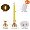 6 Packs Flameless Taper Candles 9.8in Electric LED Candles Warm White w/ 4 Light Modes Remote Control Timer - Warm White