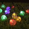 8 Modes Solar String Lights Outdoor LED Crystal Globe Light Waterproof Fairy Lights Garlands For Christmas Party Outdoor Decor - Corlorful - 6.5M 8 Mo