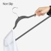 Non Slip Velvet Clothing Hangers, 100 Pack - Gray