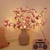 20 LED String Light Simulation Butterfly Orchid Branch Garland Light Vase Filler Flower Fairy Light Christmas Home Decoration - Purple